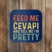 Feed Me Cevapi Funny Balkan Food Coaster thumb 0