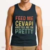 Feed Me Cevapi Funny Balkan Food Tank Top thumb 3