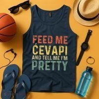 Feed Me Cevapi Funny Balkan Food Tank Top thumb 4
