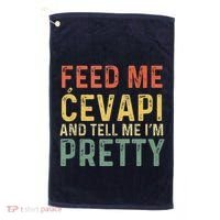 Feed Me Cevapi Funny Balkan Food Golf Towel thumb 0