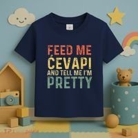 Feed Me Cevapi Funny Balkan Food Toddler T-Shirt thumb 3