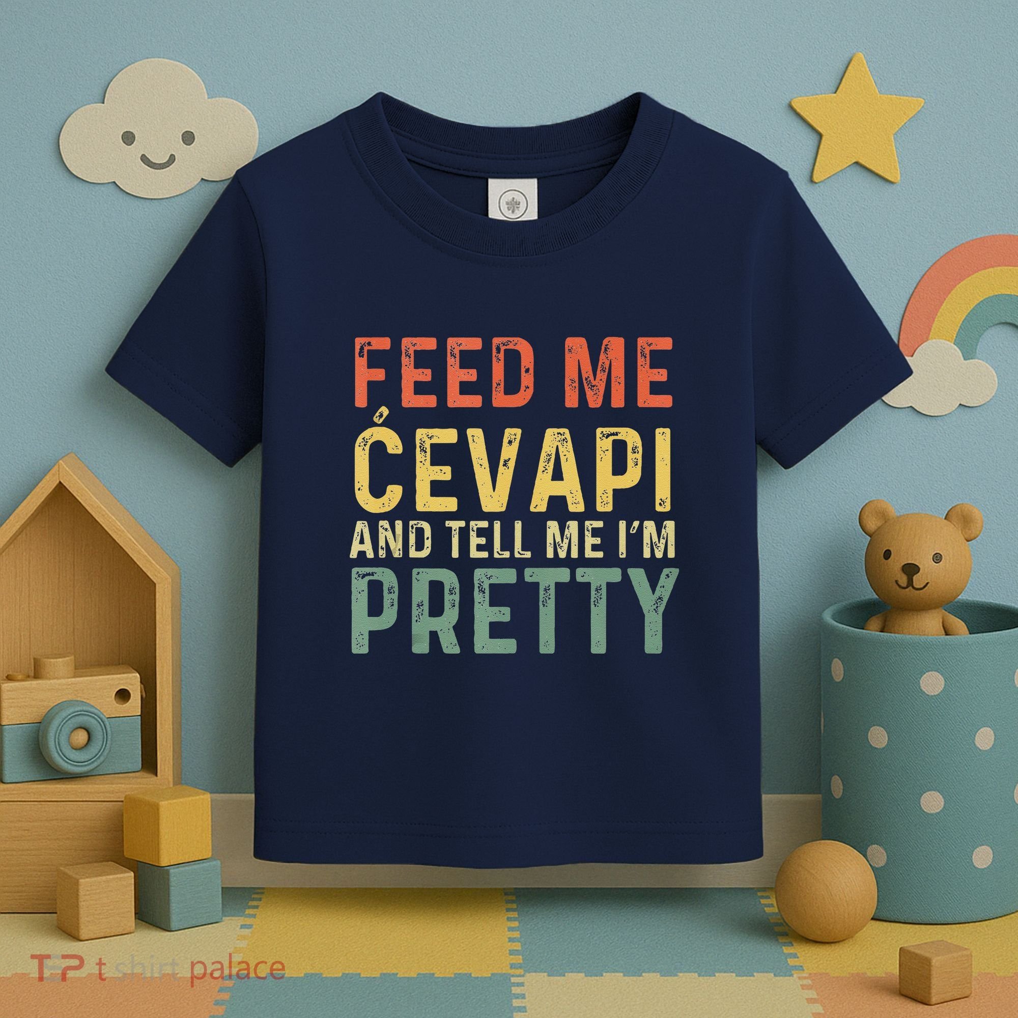 Feed Me Cevapi Funny Balkan Food Toddler T-Shirt