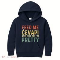 Feed Me Cevapi Funny Balkan Food Kids Hoodie thumb 0