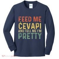 Feed Me Cevapi Funny Balkan Food Kids Long Sleeve Shirt thumb 0