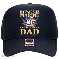 Favorite Marine Calls Me Dad Father’s Day Father Graphic Hat thumb 0