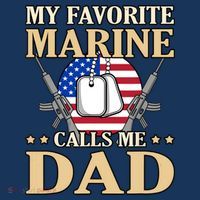 Favorite Marine Calls Me Dad Father’s Day Father Graphic Hat thumb 2