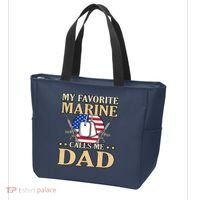 Favorite Marine Calls Me Dad Father’s Day Father Graphic Tote Bag thumb 3