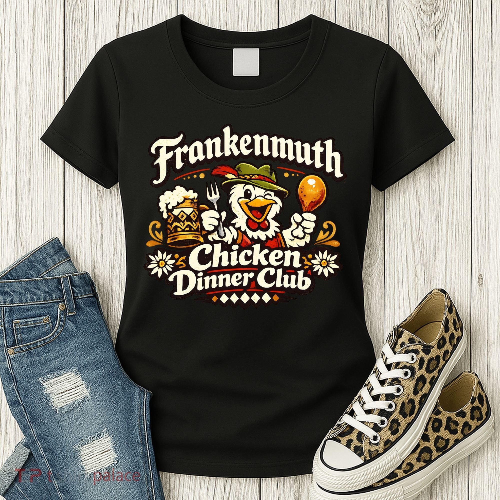 Frankenmuth Michigan Chicken Dinner Club Women's T-Shirt