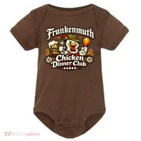 Frankenmuth Michigan Chicken Dinner Club Baby Bodysuit thumb 0