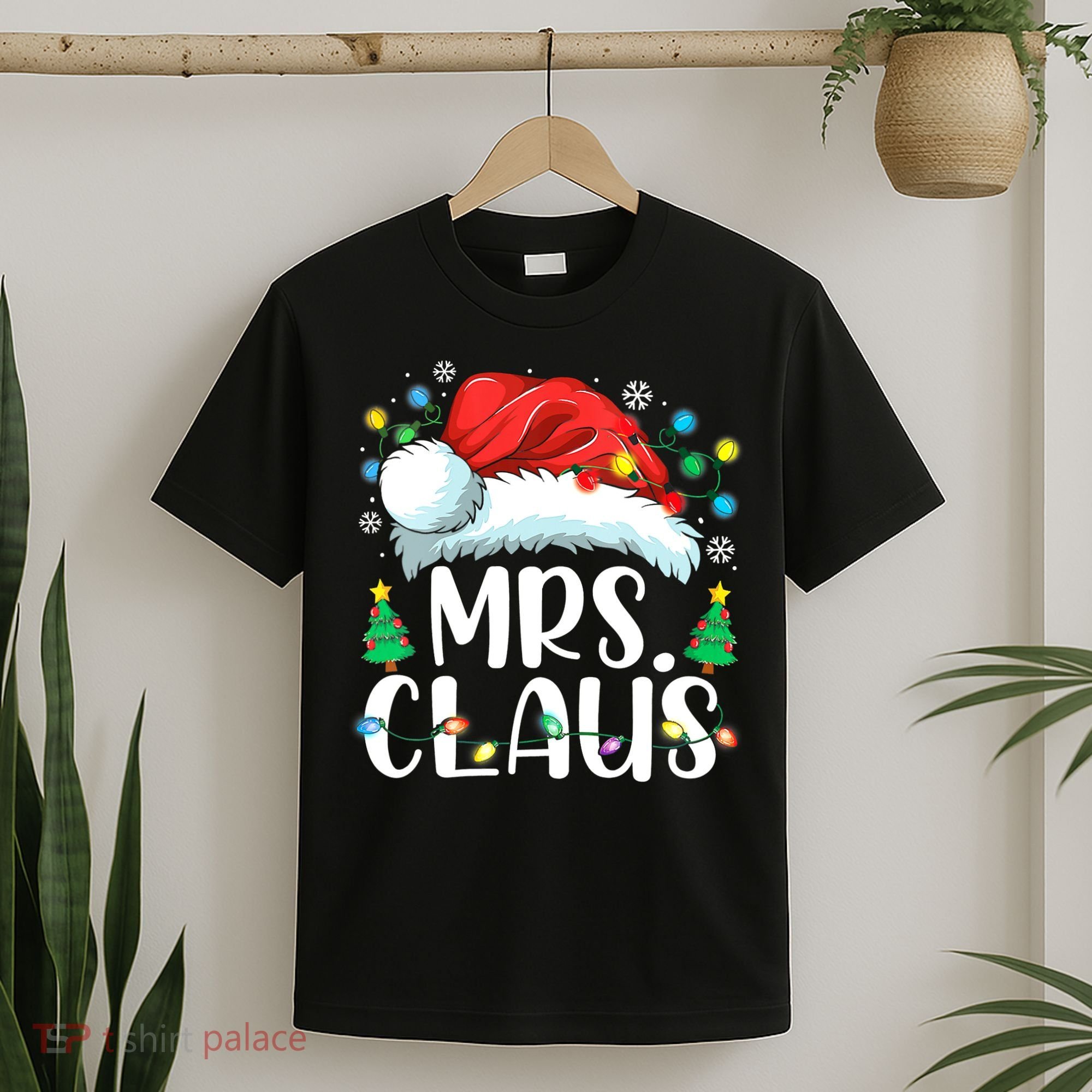Funny Mrs Claus Santa Christmas Matching Couple Pajama Gift T-Shirt