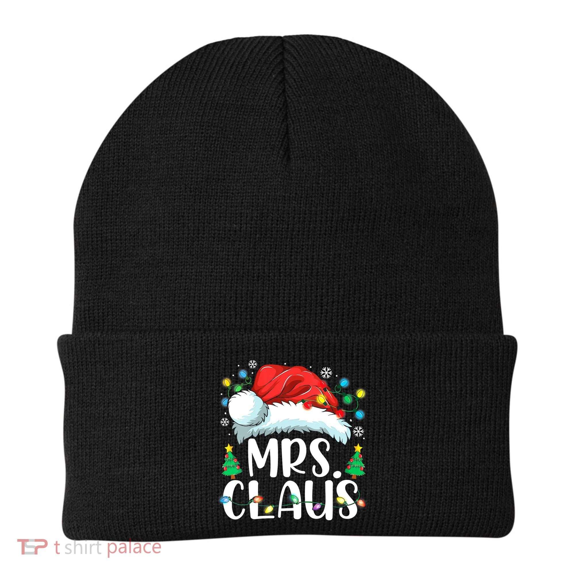 Funny Mrs Claus Santa Christmas Matching Couple Pajama Gift Beanie