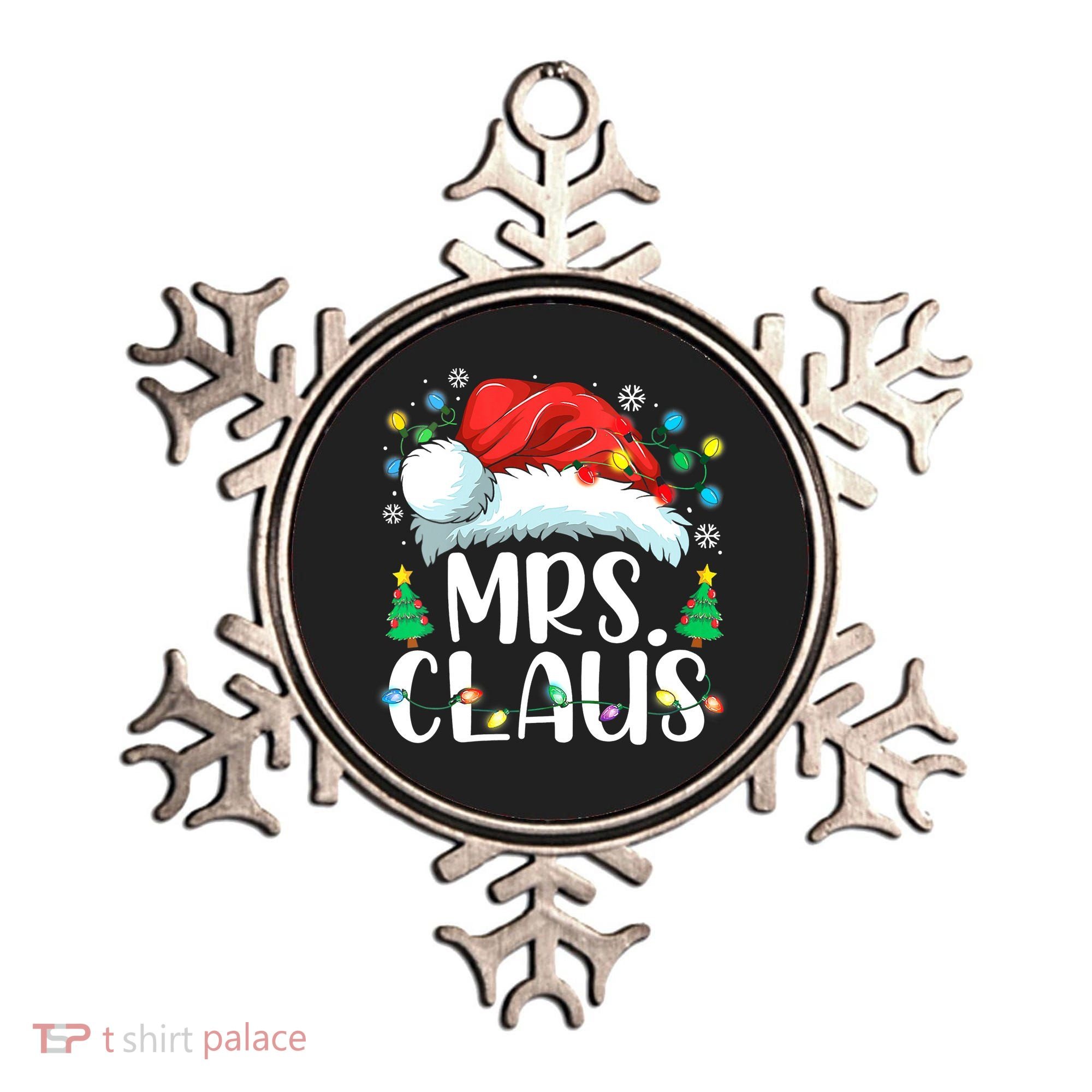 Funny Mrs Claus Santa Christmas Matching Couple Pajama Gift Ornament