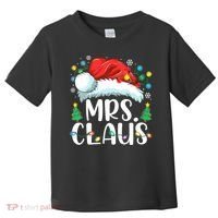 Funny Mrs Claus Santa Christmas Matching Couple Pajama Gift Toddler T-Shirt thumb 0