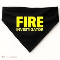 Fire Marshal Commissioner Firefighters Investigators Duty Gift USA-Made Doggie Bandana thumb 0