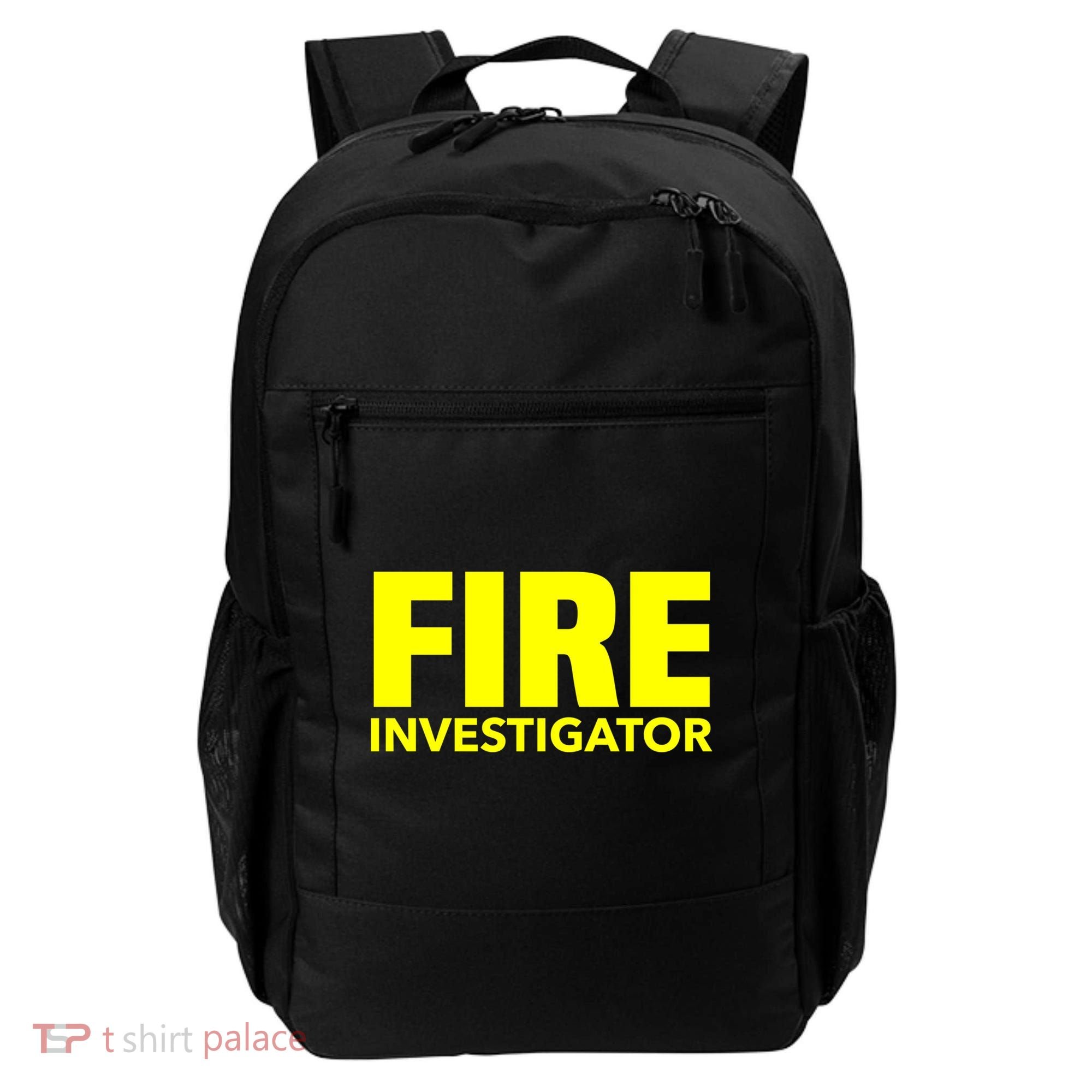 Fire Marshal Commissioner Firefighters Investigators Duty Gift Backpack