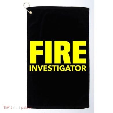 Fire Marshal Commissioner Firefighters Investigators Duty Gift Golf Towel