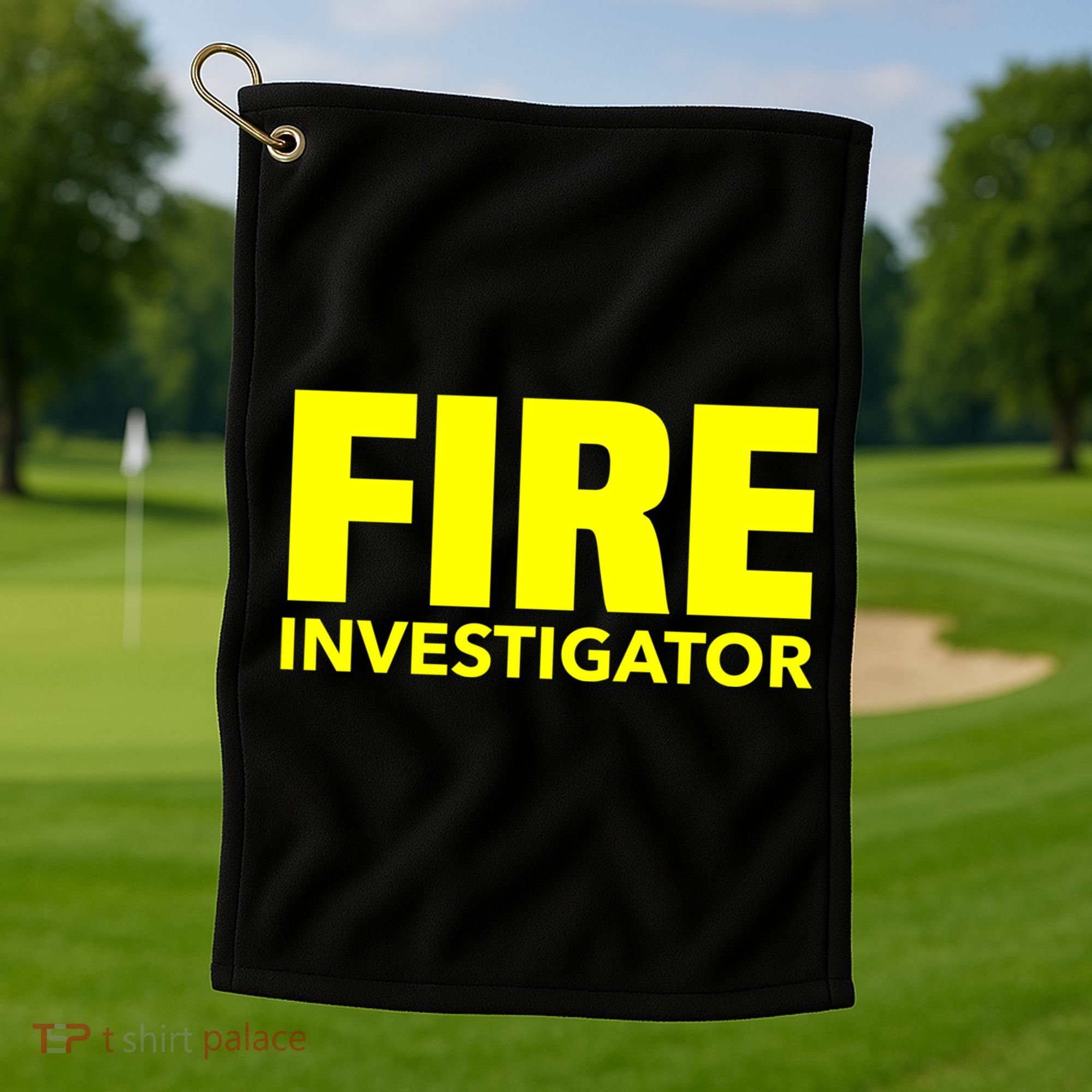 Fire Marshal Commissioner Firefighters Investigators Duty Gift Golf Towel