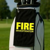 Fire Marshal Commissioner Firefighters Investigators Duty Gift Golf Towel thumb 2
