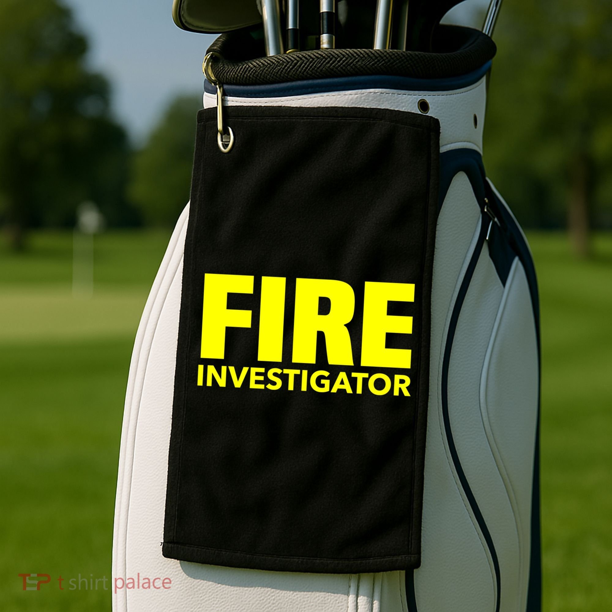Fire Marshal Commissioner Firefighters Investigators Duty Gift Golf Towel