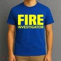 Fire Marshal Commissioner Firefighters Investigators Duty Gift T-Shirt thumb 3