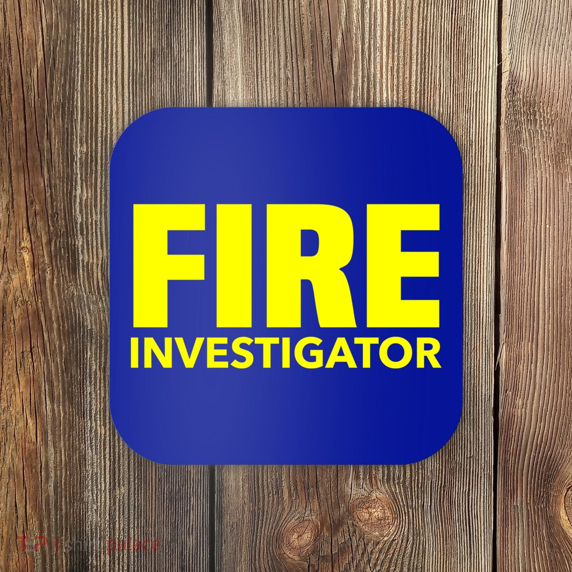 Fire Marshal Commissioner Firefighters Investigators Duty Gift Coaster