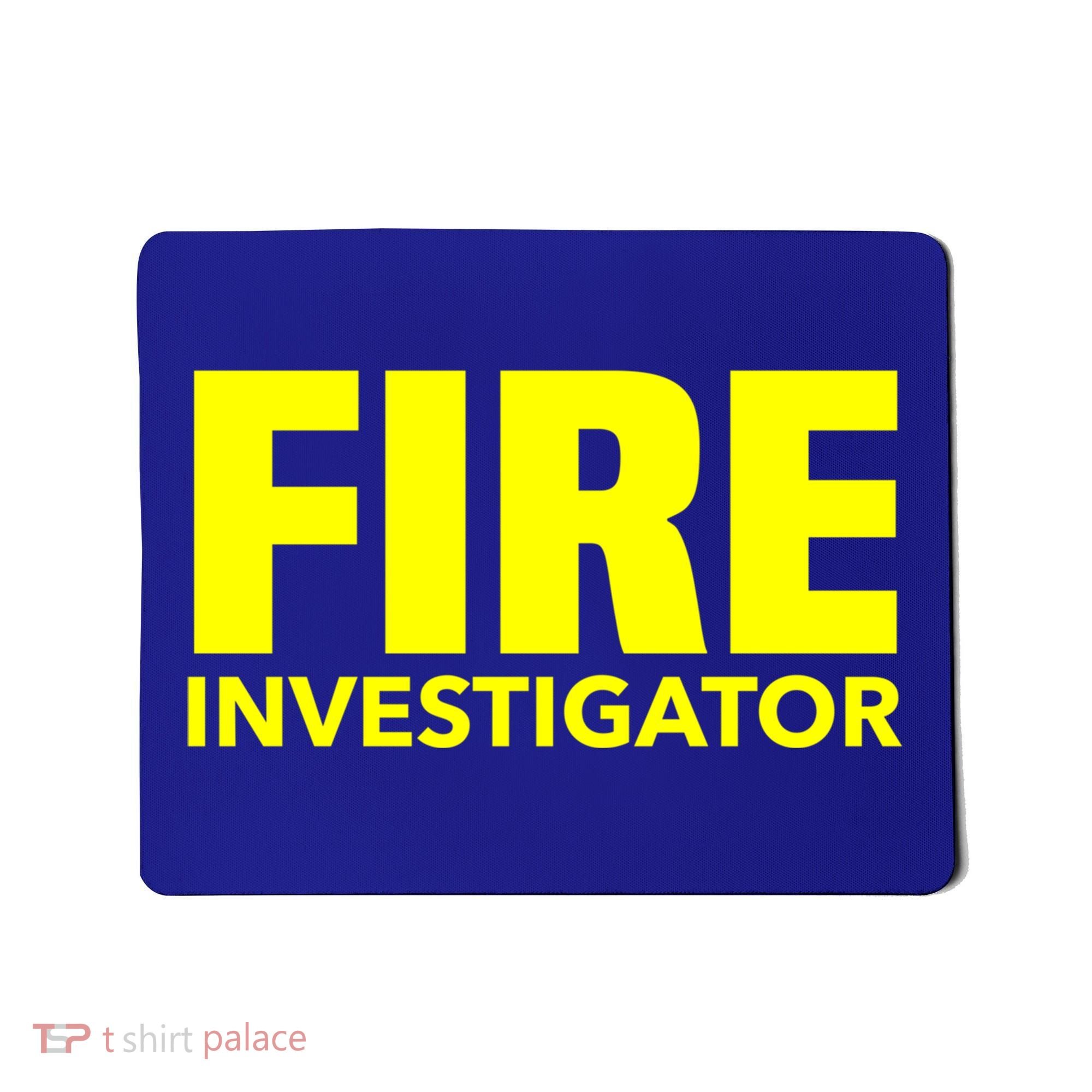 Fire Marshal Commissioner Firefighters Investigators Duty Gift Mousepad