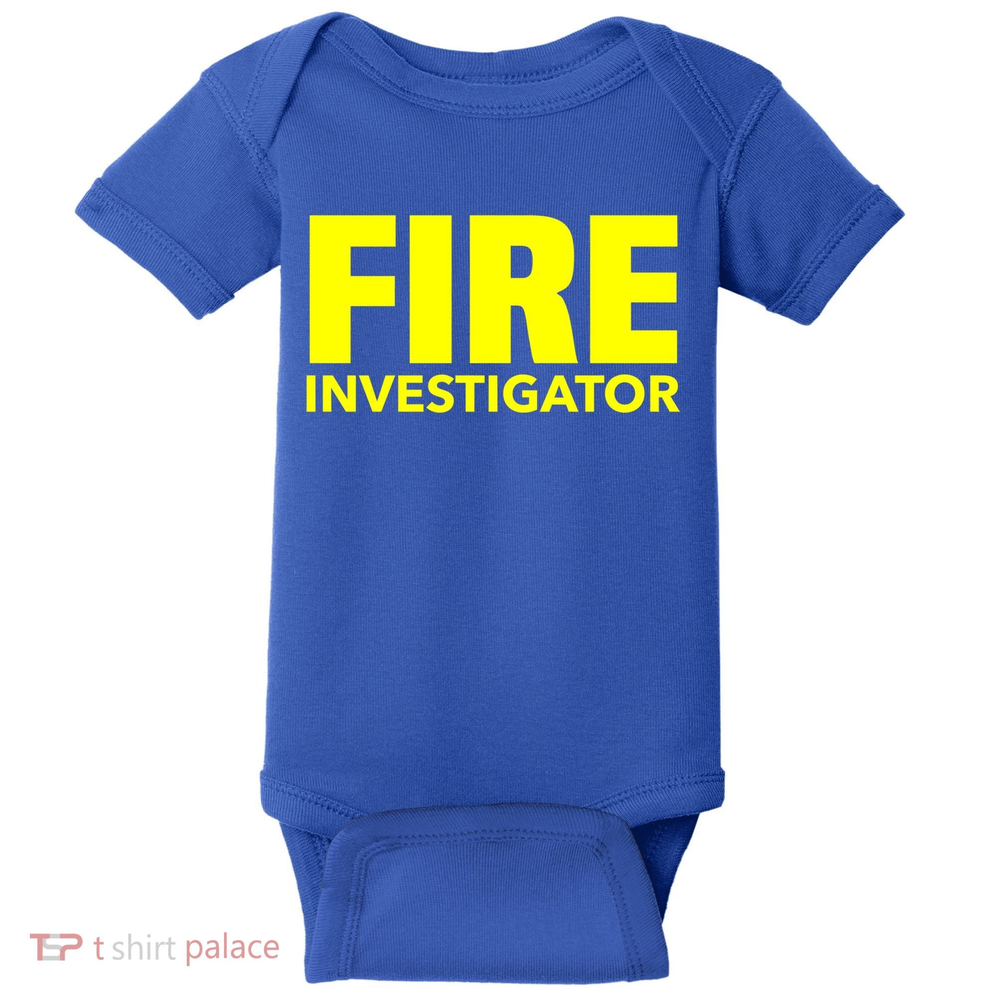 Fire Marshal Commissioner Firefighters Investigators Duty Gift Baby Bodysuit