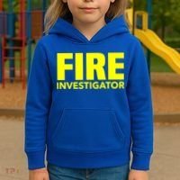 Fire Marshal Commissioner Firefighters Investigators Duty Gift Kids Hoodie thumb 3