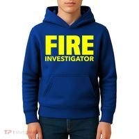 Fire Marshal Commissioner Firefighters Investigators Duty Gift Kids Hoodie thumb 4