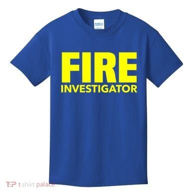 Fire Marshal Commissioner Firefighters Investigators Duty Gift Kids T-Shirt