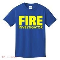 Fire Marshal Commissioner Firefighters Investigators Duty Gift Kids T-Shirt thumb 0