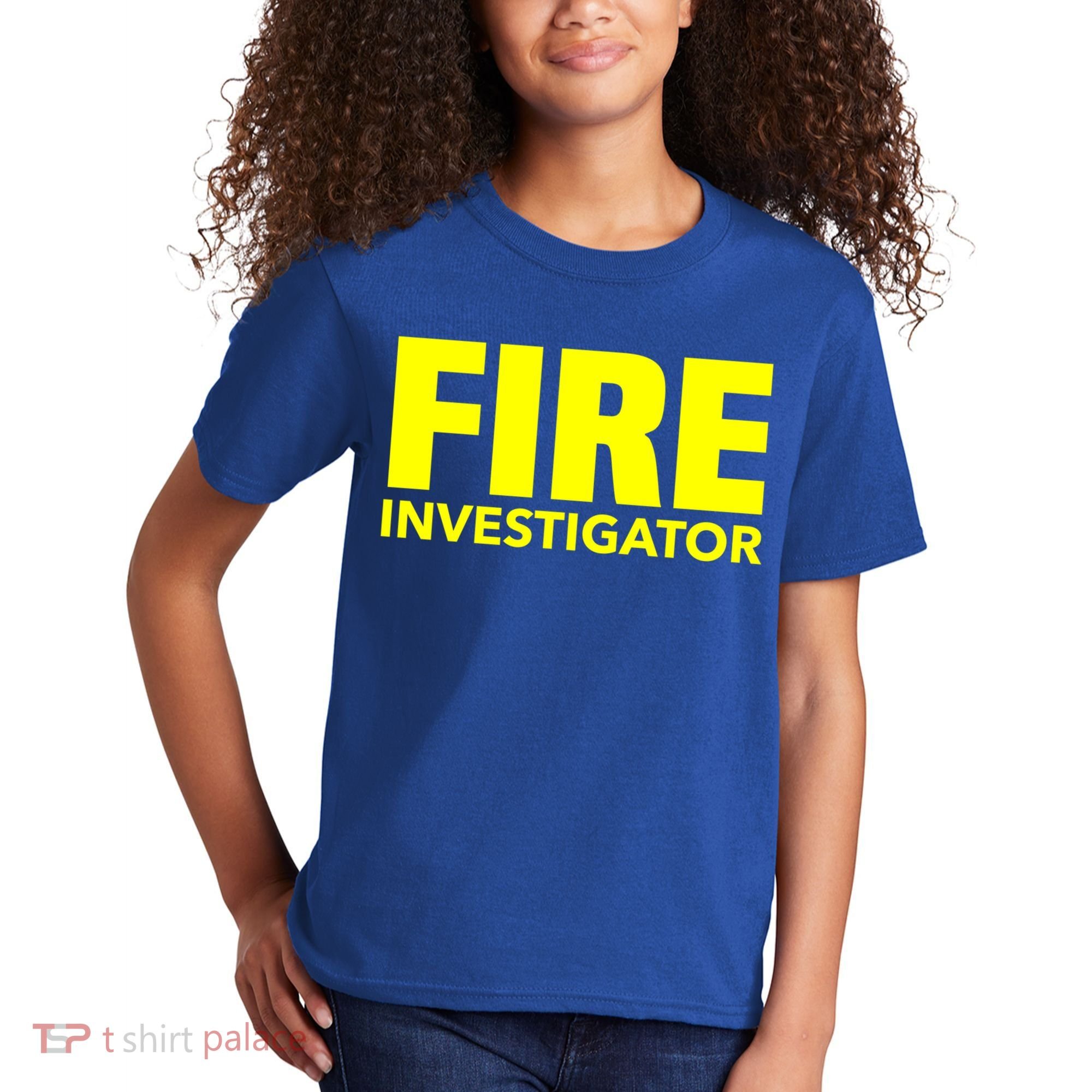 Fire Marshal Commissioner Firefighters Investigators Duty Gift Kids T-Shirt