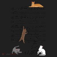 Funny Musical Cat Music Note Lover Women's Sweatshirt thumb 2