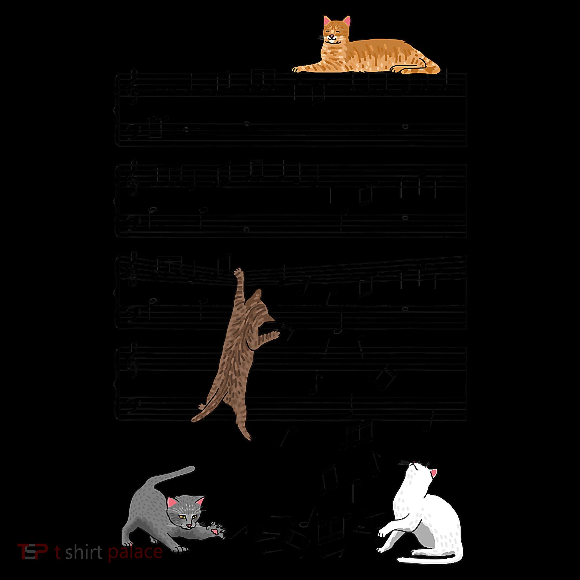 Funny Musical Cat Music Note Lover Tote Bag