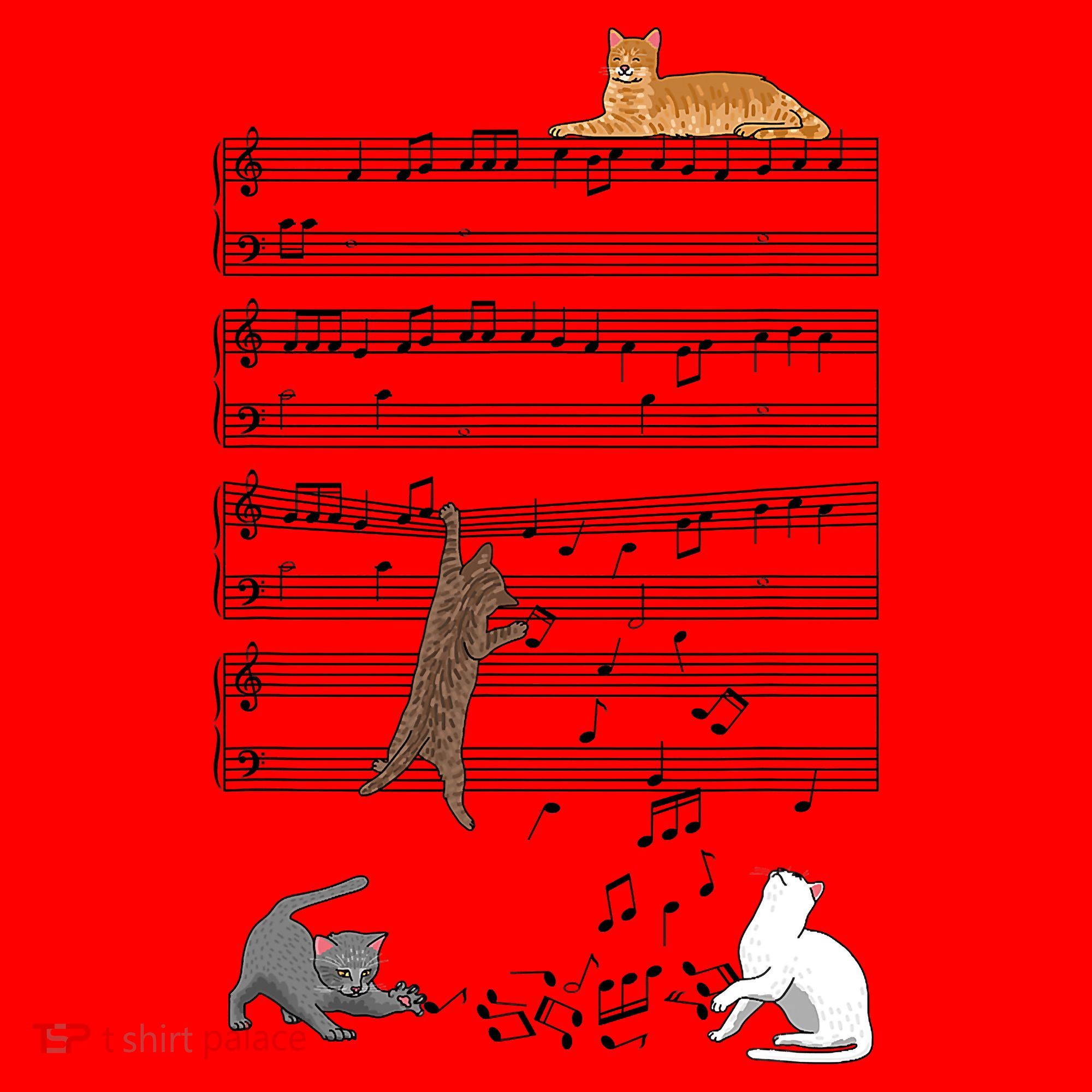 Funny Musical Cat Music Note Lover Santa Hat