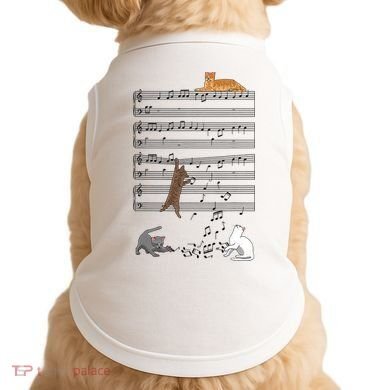 Funny Musical Cat Music Note Lover Doggie Tank