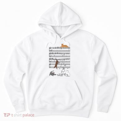 Funny Musical Cat Music Note Lover Hoodie