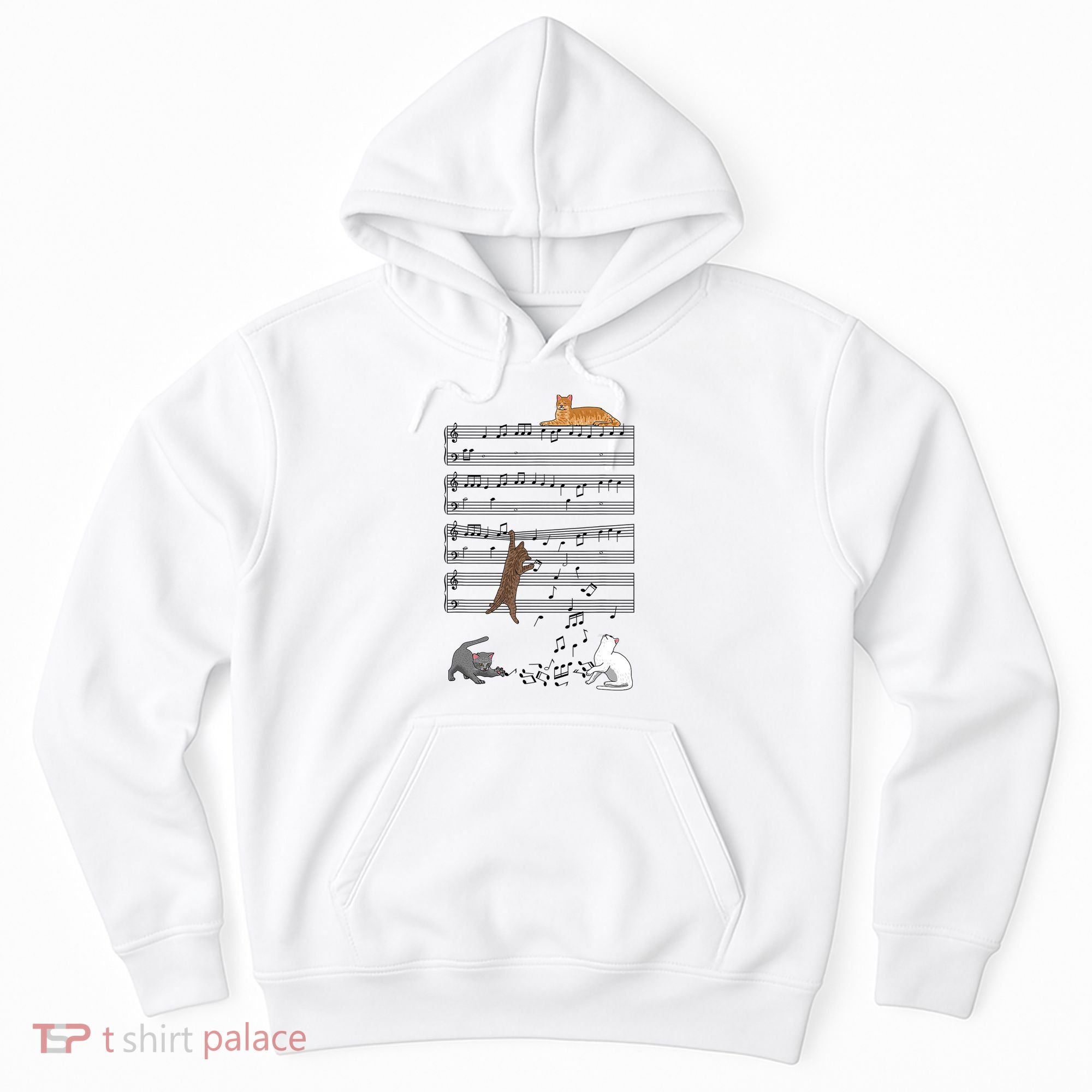 Funny Musical Cat Music Note Lover Hoodie