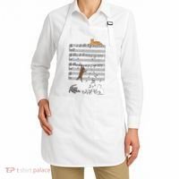 Funny Musical Cat Music Note Lover Apron thumb 2