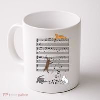 Funny Musical Cat Music Note Lover Coffee Mug thumb 0
