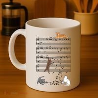 Funny Musical Cat Music Note Lover Coffee Mug thumb 4