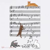 Funny Musical Cat Music Note Lover Women's Hoodie thumb 2