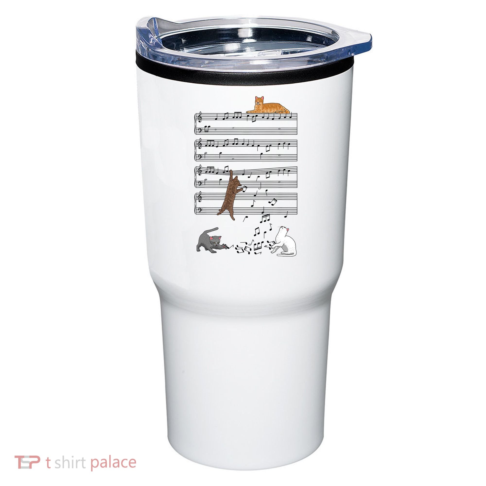 Funny Musical Cat Music Note Lover Tumbler