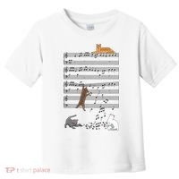 Funny Musical Cat Music Note Lover Toddler T-Shirt thumb 0