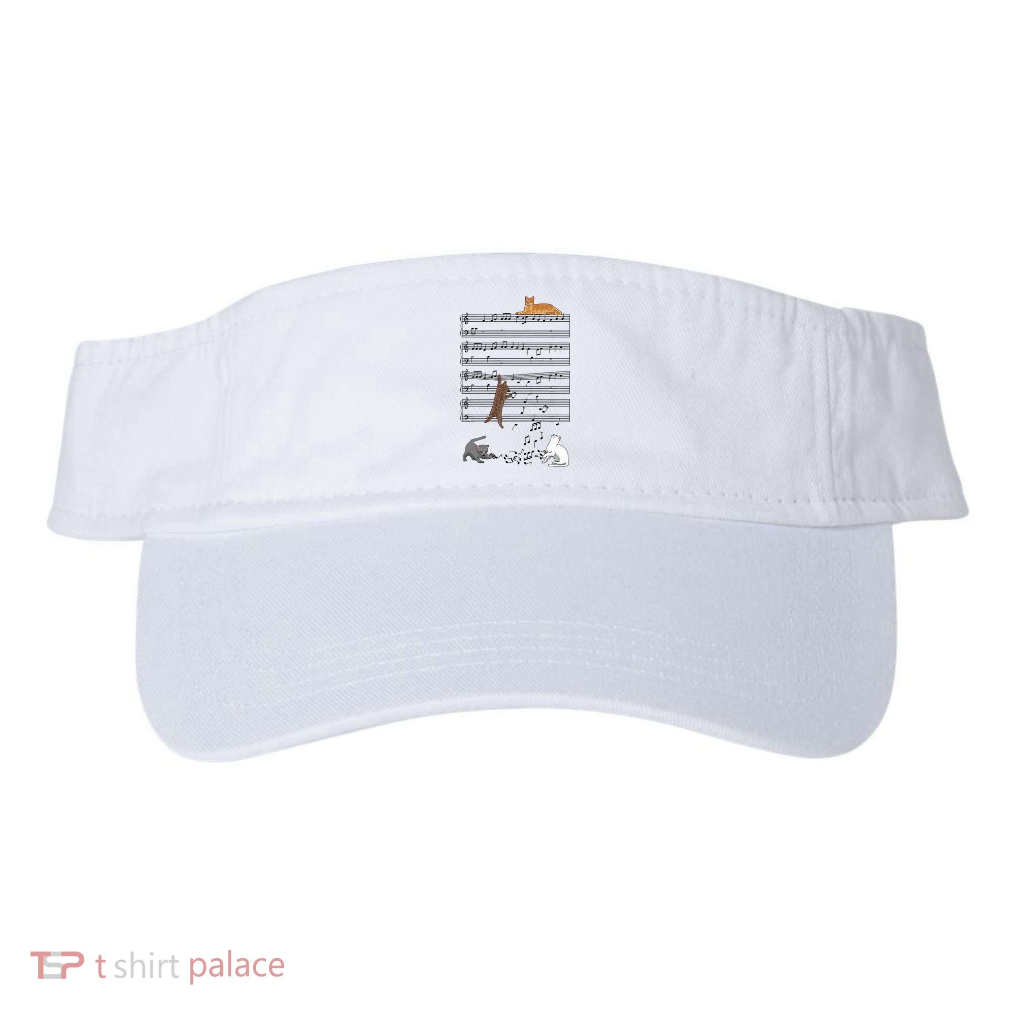 Funny Musical Cat Music Note Lover Visor
