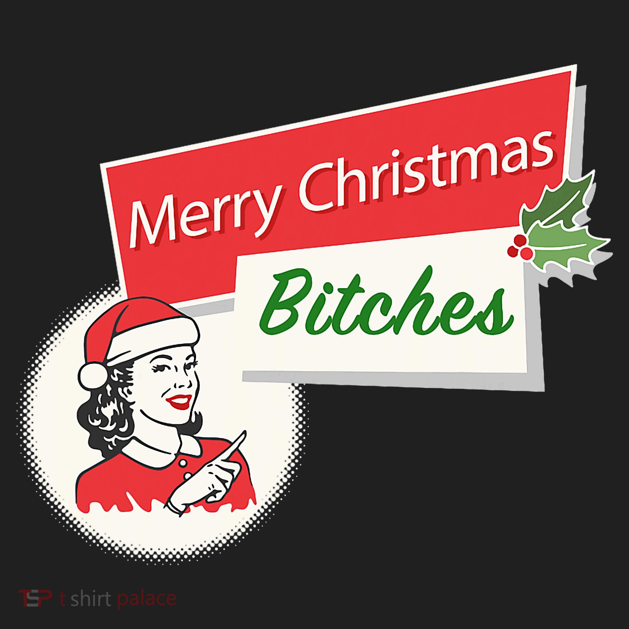 Funny Merry Christmas Bitches Inappropriate Adult Women's Sweatshirt