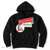 Funny Merry Christmas Bitches Inappropriate Adult Hoodie thumb 0