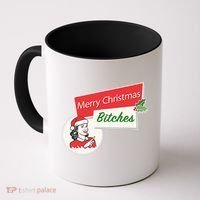 Funny Merry Christmas Bitches Inappropriate Adult Coffee Mug thumb 0