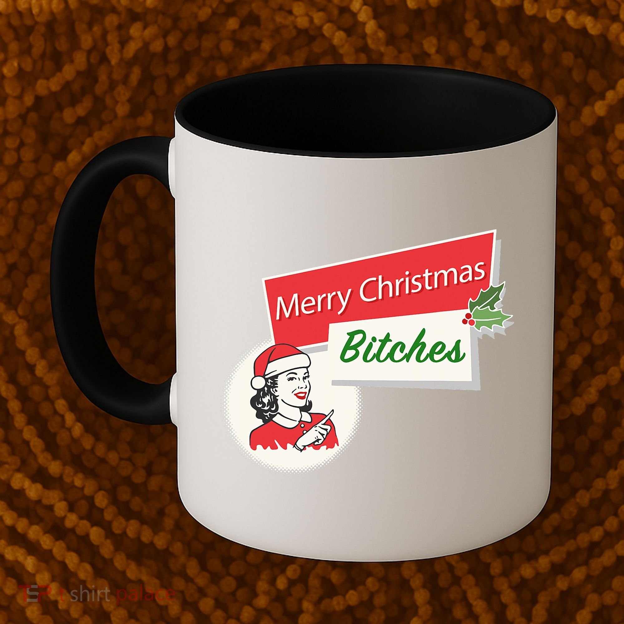Funny Merry Christmas Bitches Inappropriate Adult Coffee Mug