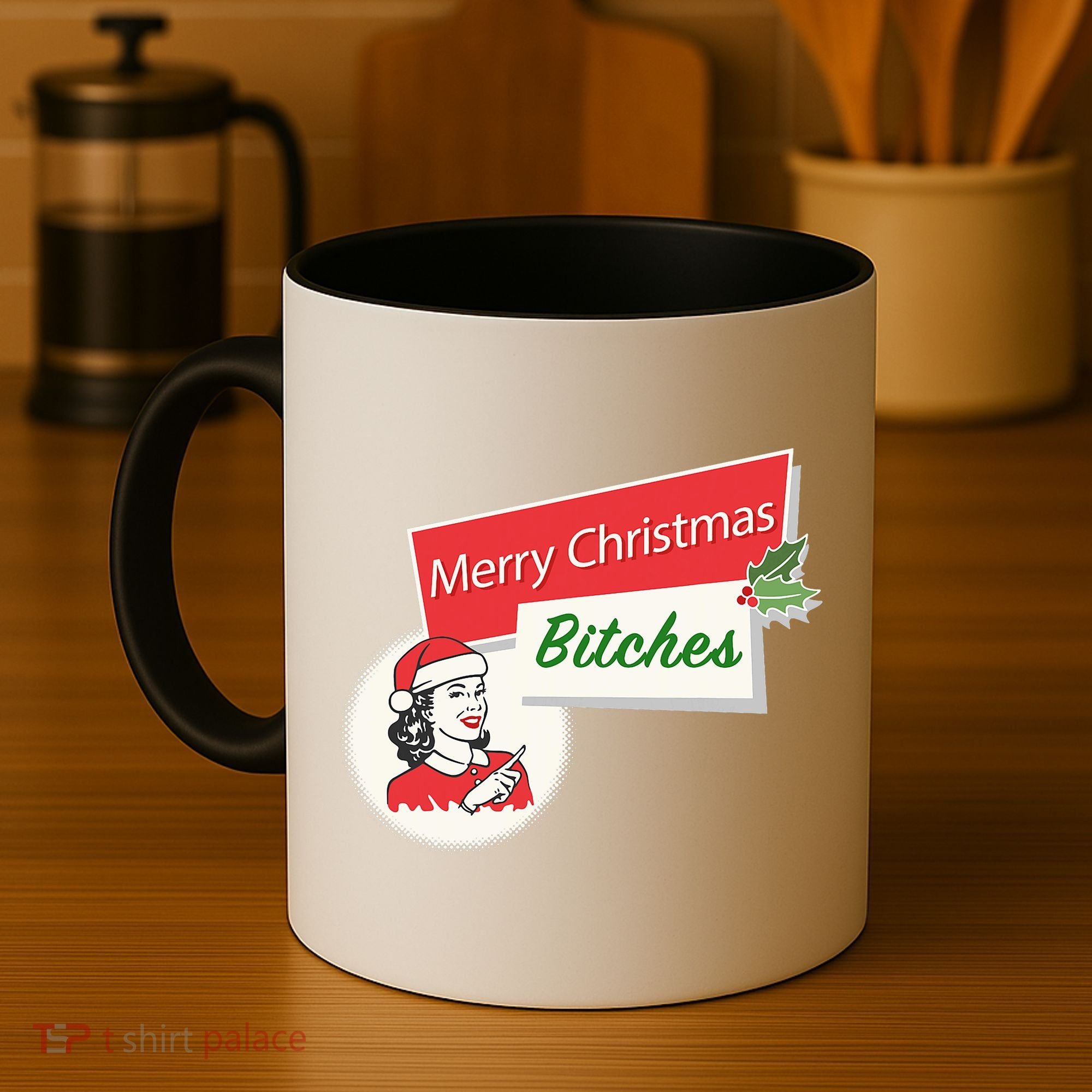 Funny Merry Christmas Bitches Inappropriate Adult Coffee Mug